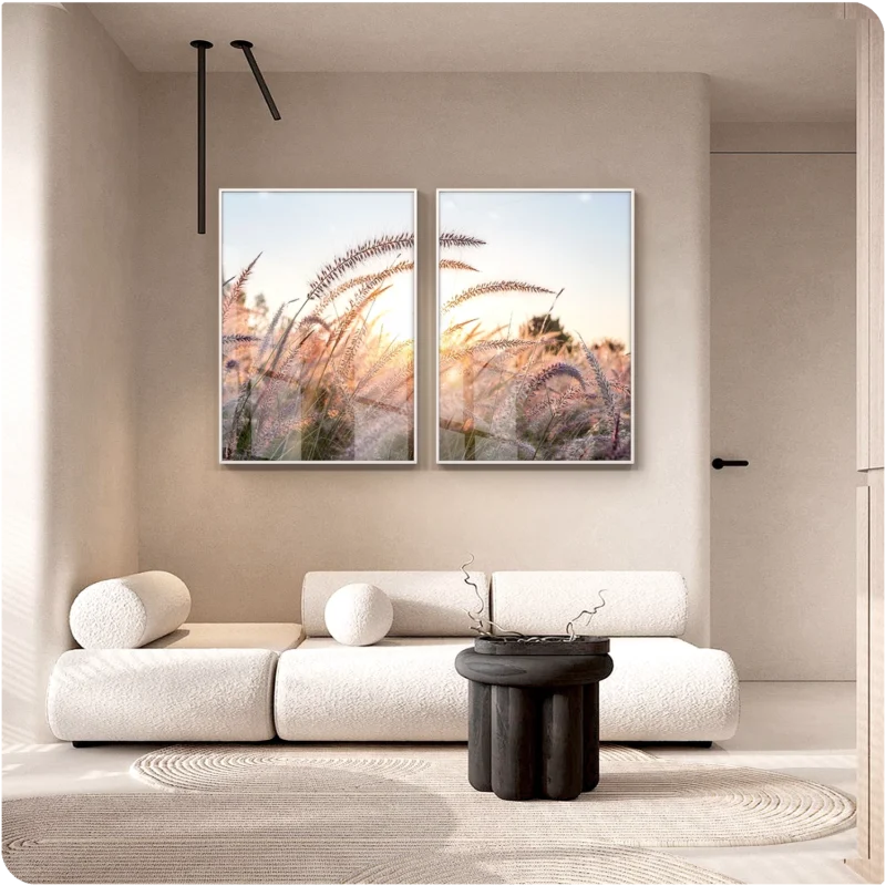 Kit 2 Quadros_ Golden Hour - Imagem 2