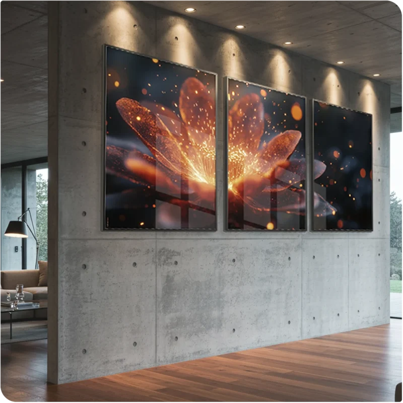 Kit Quadros Decorativos - Energy Flower