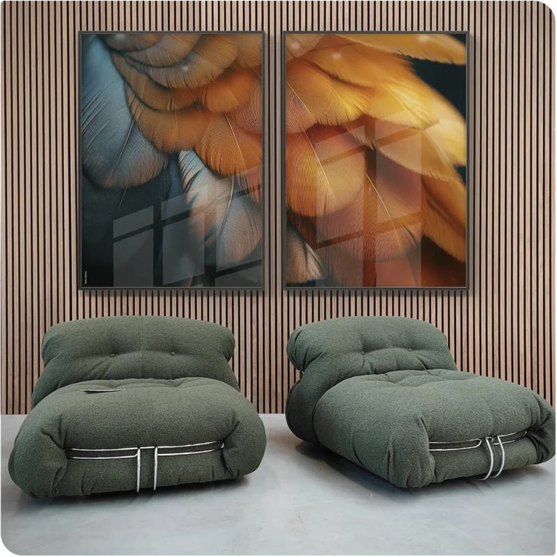 Kit 2 Quadros - Leveza em Detalhes