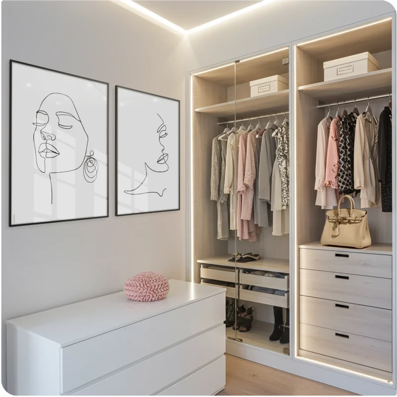 Kit 2 Quadros - Curvas