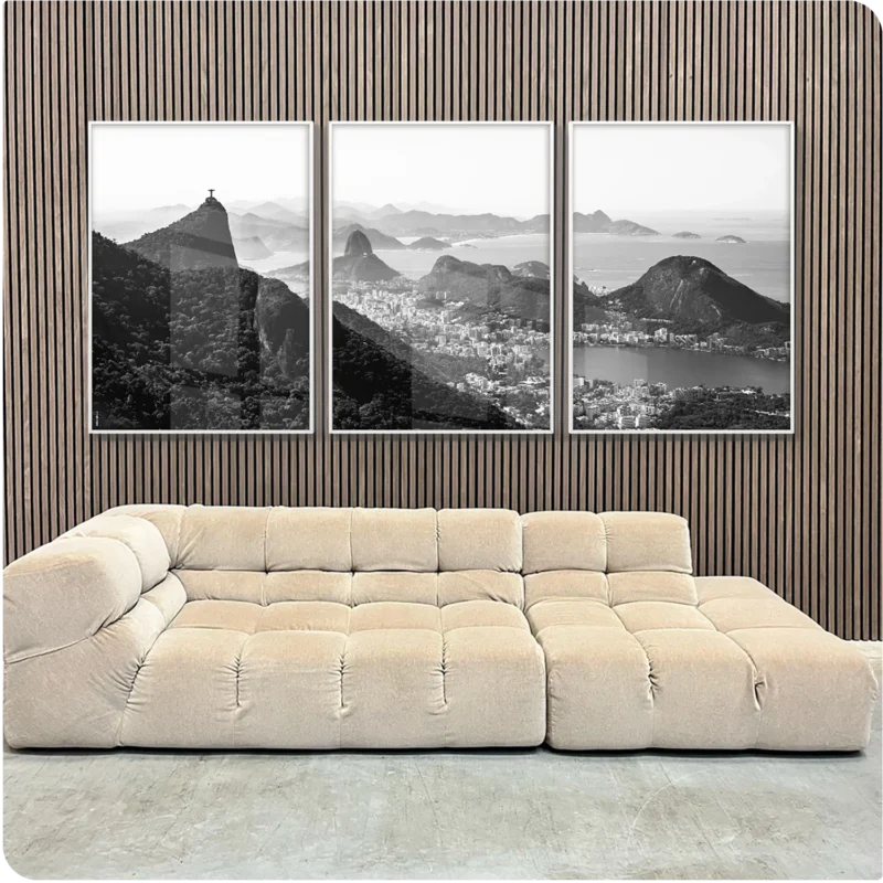 Composição de 3 Quadros decorativos _Rio