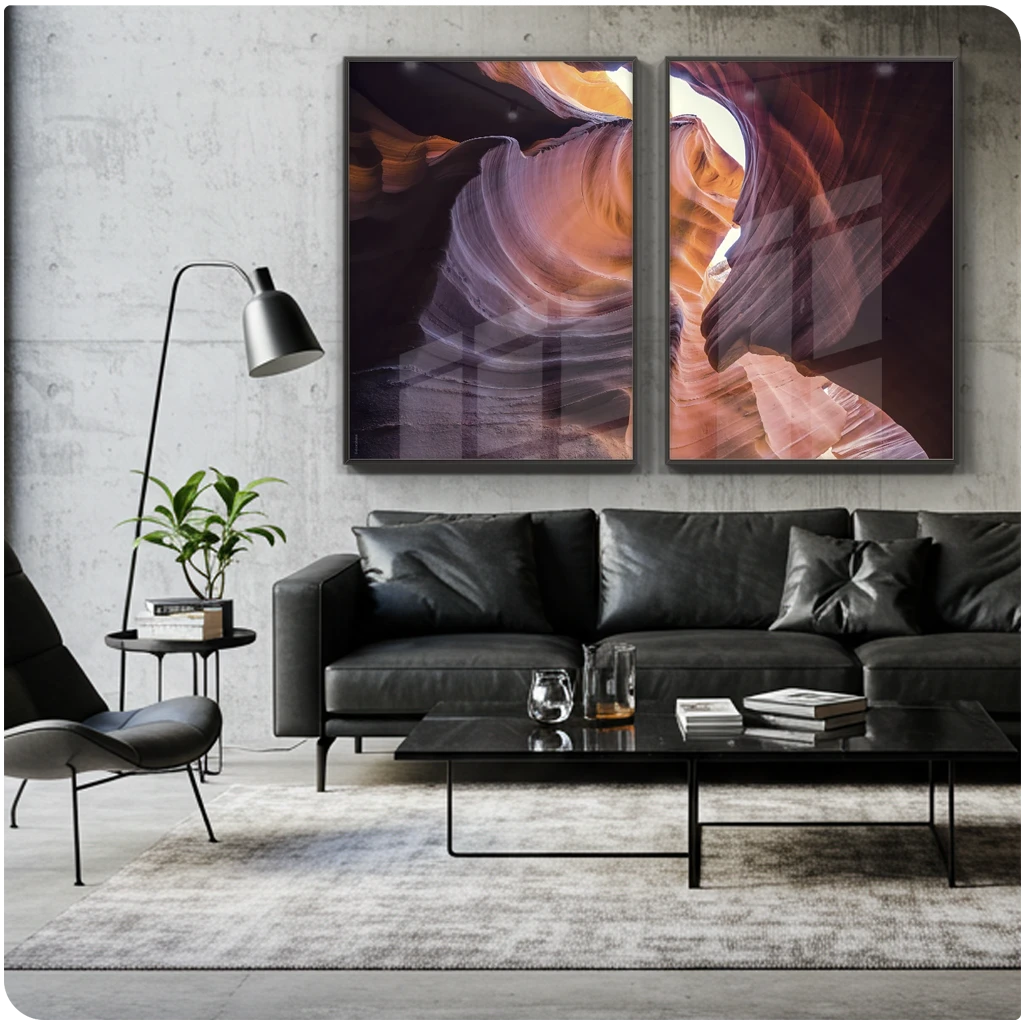 Quadros Decorativos De Paisagens - Antelope Canyon – Conjunto 2 Peças | Dekorahaus