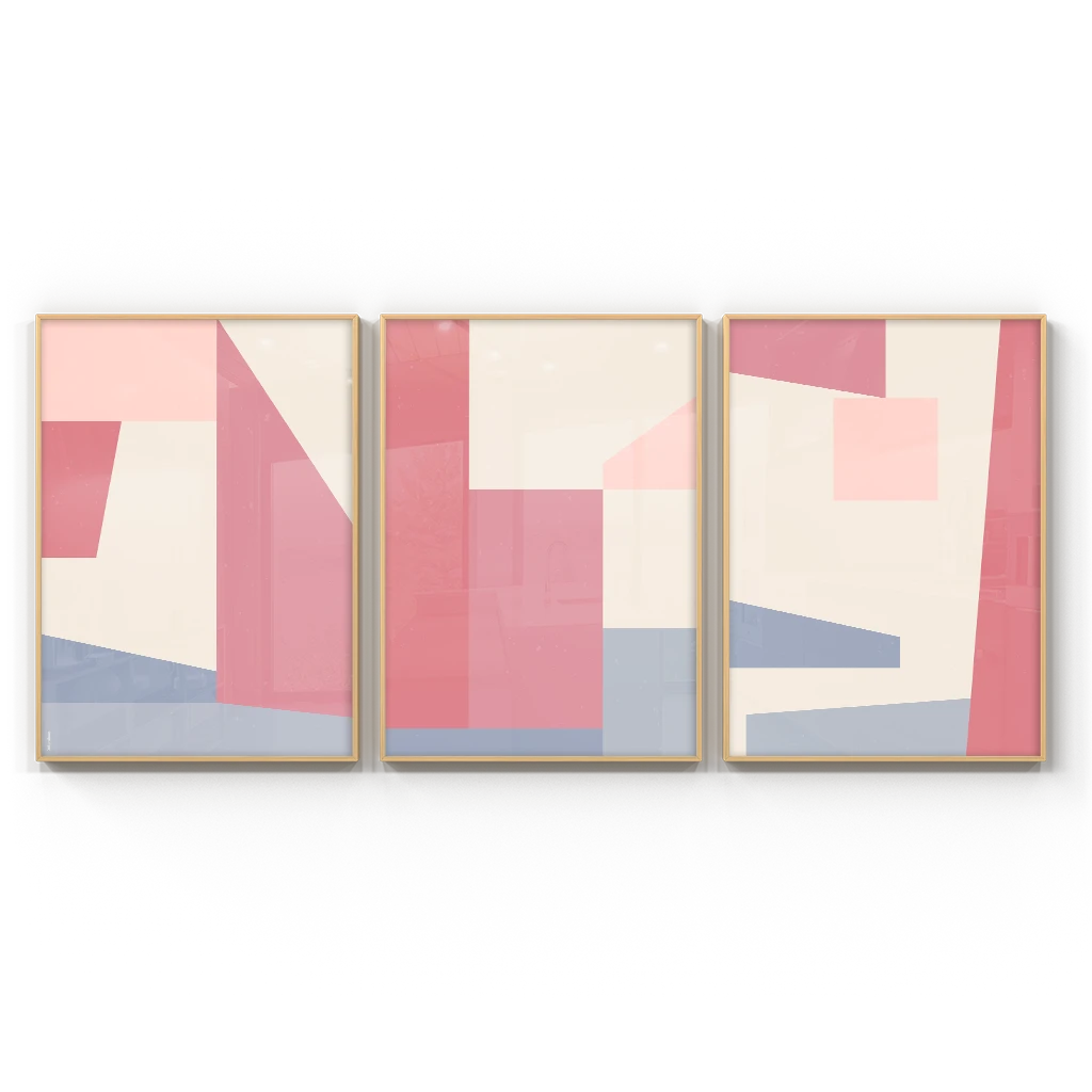 Kit Quadros Decorativos - La Vie On Rose
