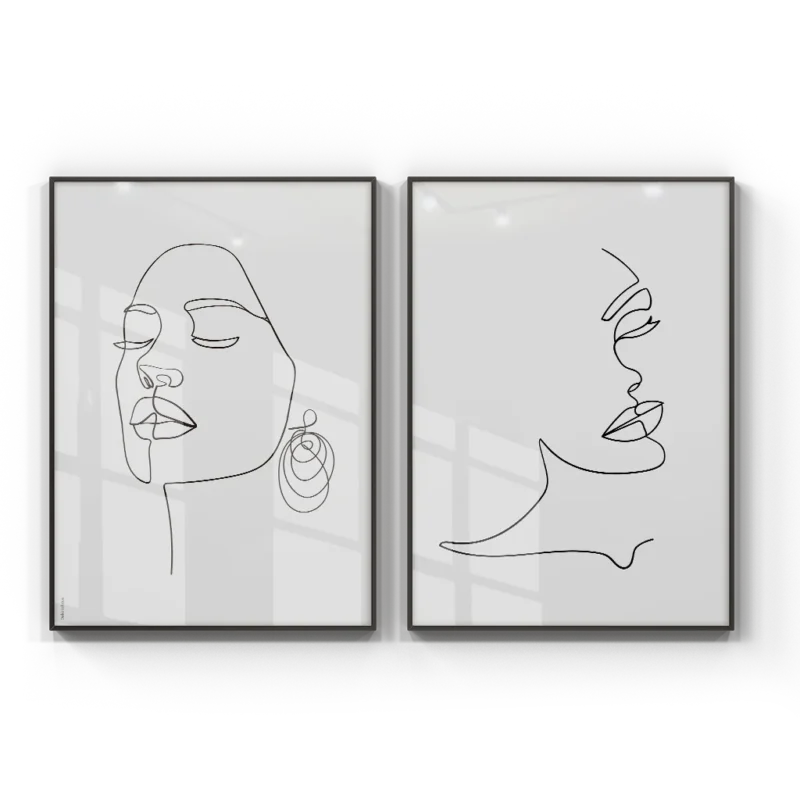 Kit 2 Quadros - Curvas - Image 2