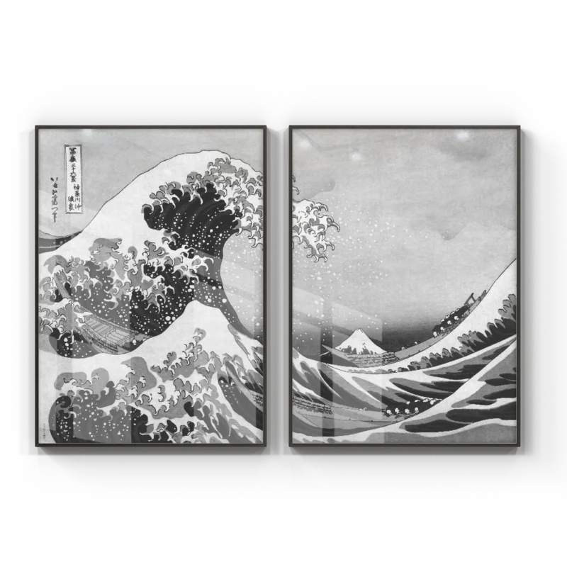 Kit 2 Quadros - The Great Wave off Kanagawa - Image 2