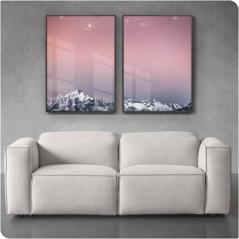 Kit 2 Quadros - sky light - Imagem 2