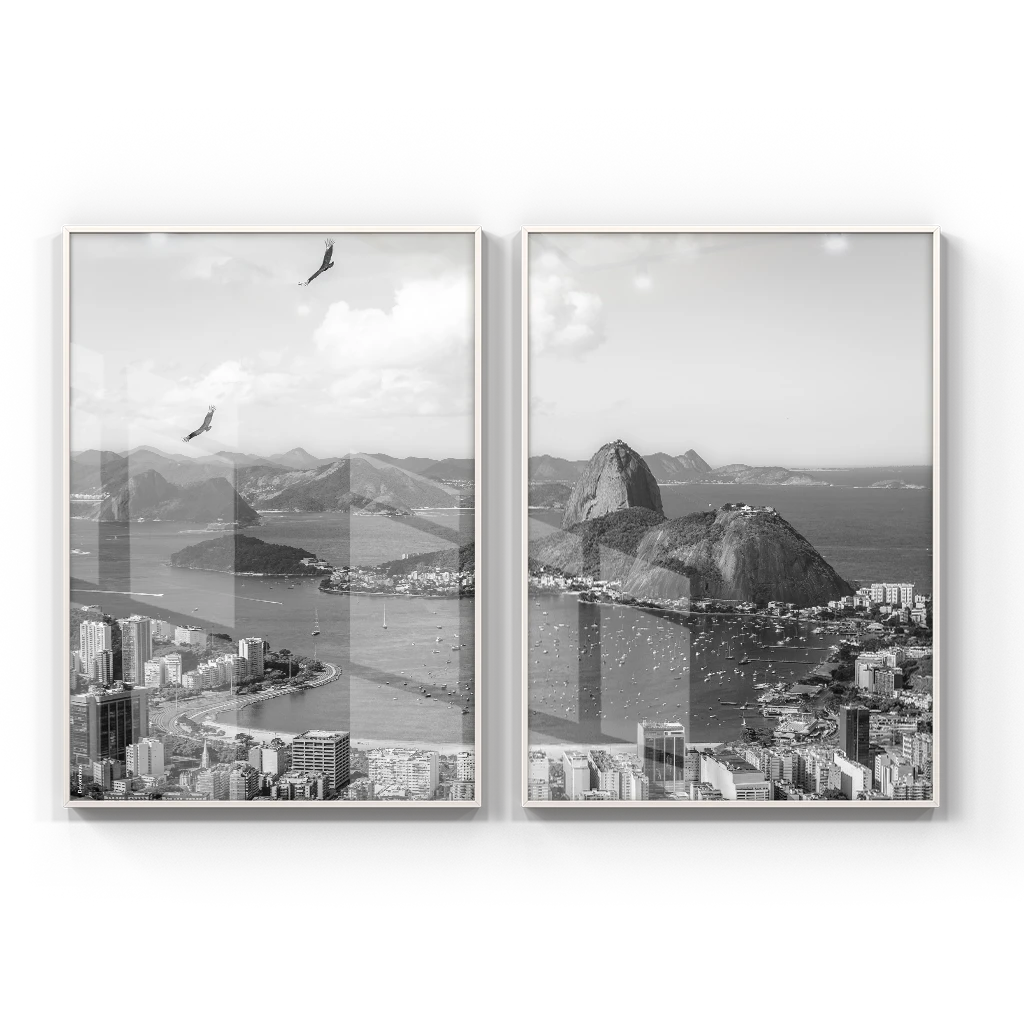 Quadros Decorativos De Cidades - Rio De Janeiro – Conjunto 2 Peças | Dekorahaus