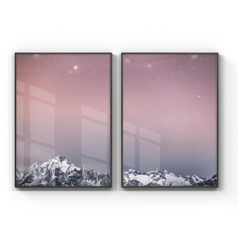 Kit 2 Quadros - sky light