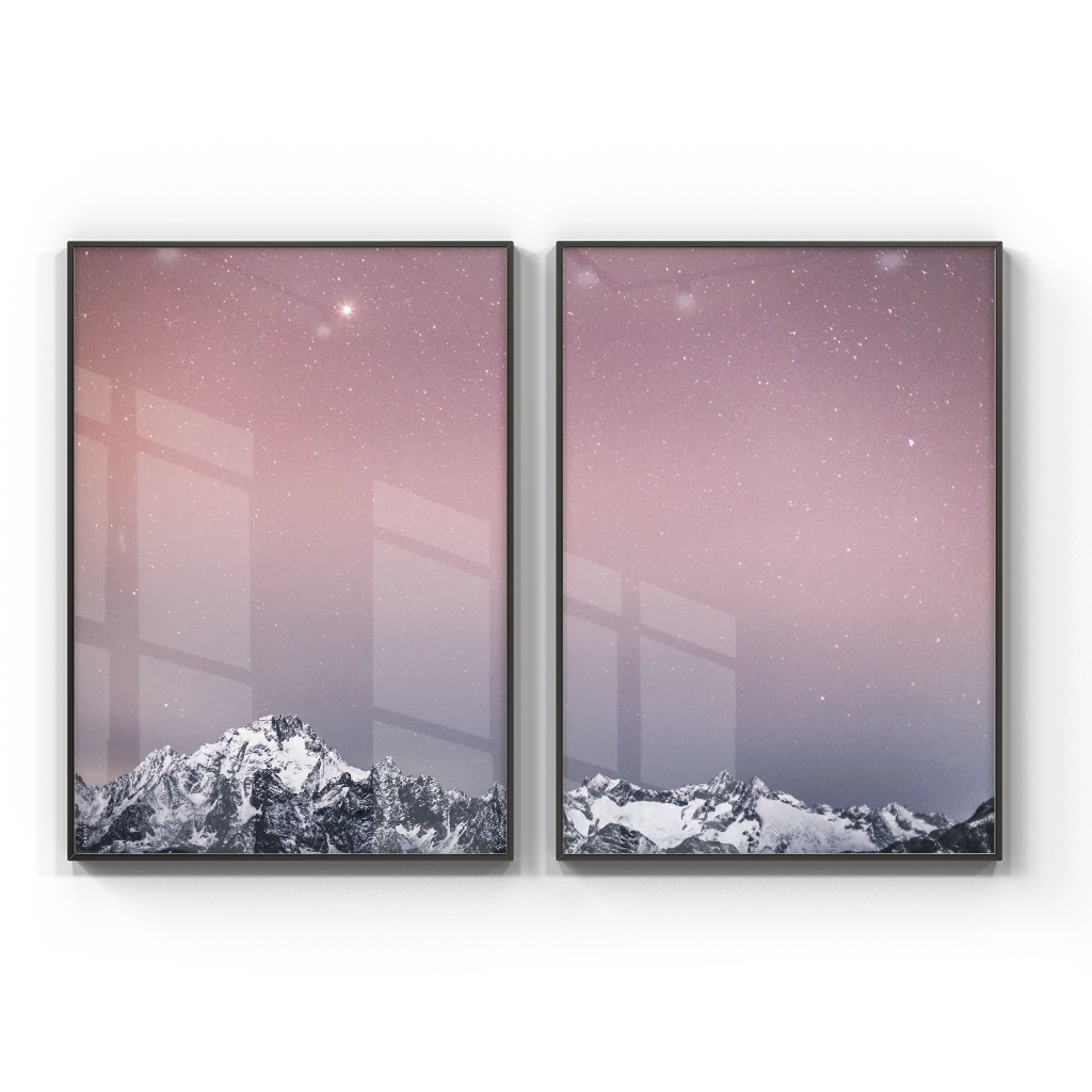 Kit 2 Quadros - sky light