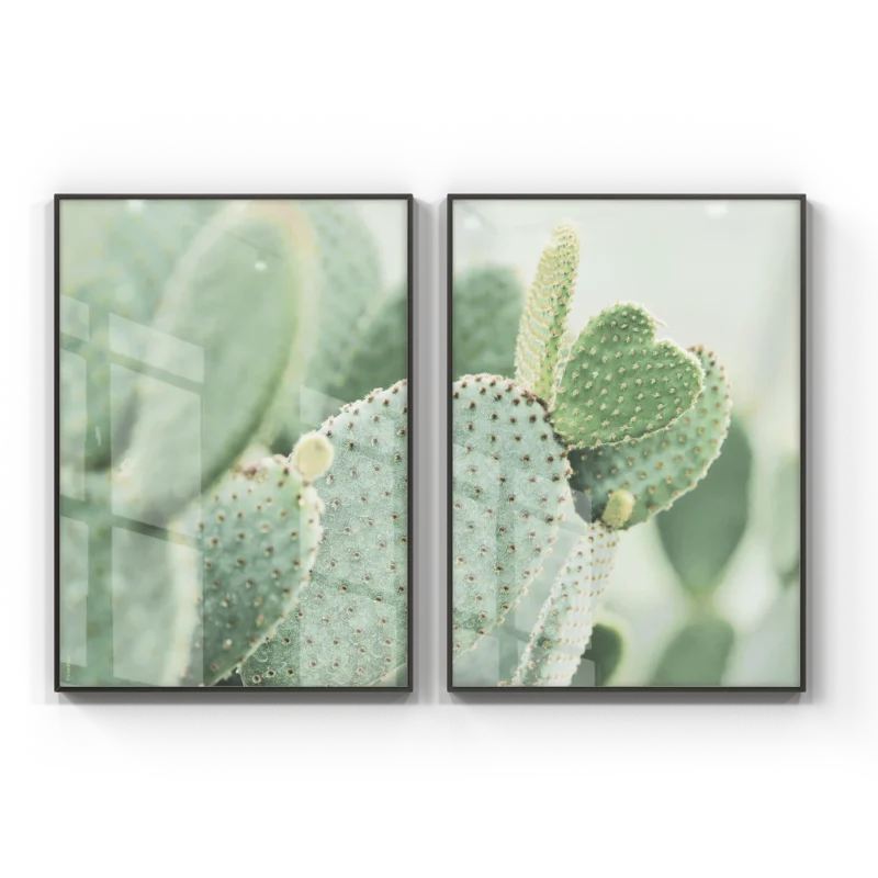 Quadros Decorativos Paisagens - Cactus – Conjunto 2 Peças | Dekorahaus