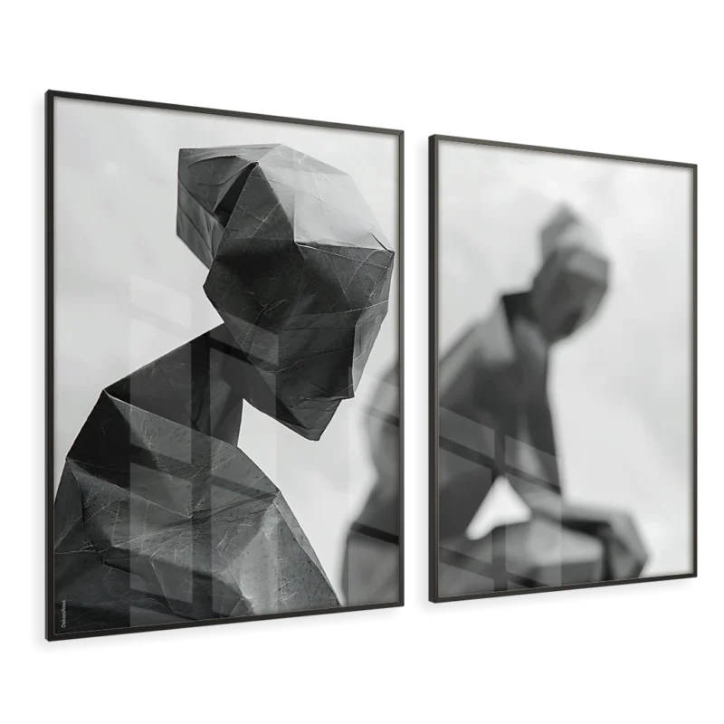 Quadros Decorativos Abstratos - Introspectivos – Conjunto 2 Peças | Dekorahaus - Imagem 3