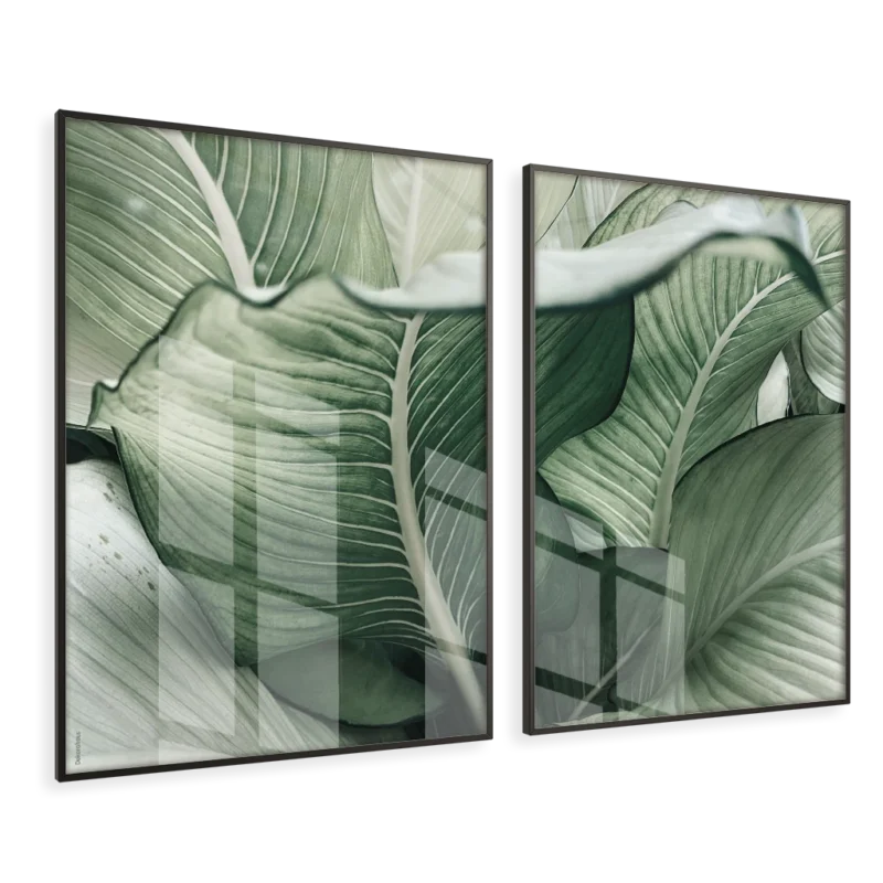 Quadros Decorativos - Folhas – Conjunto 2 Peças | Dekorahaus - Imagem 3