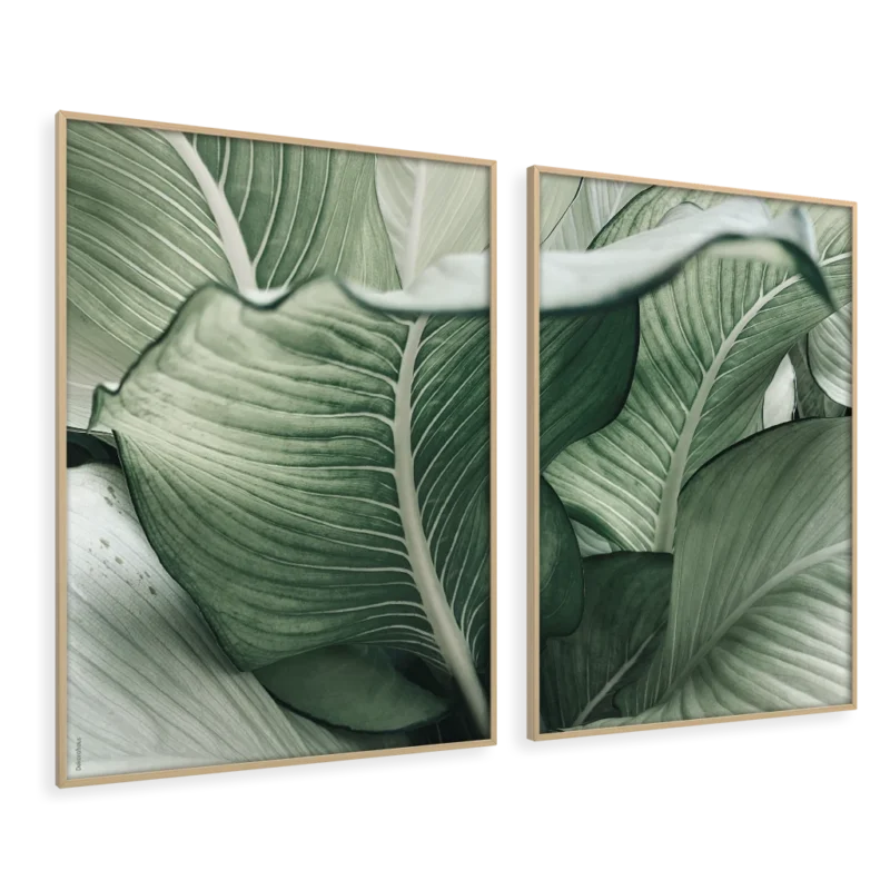 Quadros Decorativos - Folhas – Conjunto 2 Peças | Dekorahaus