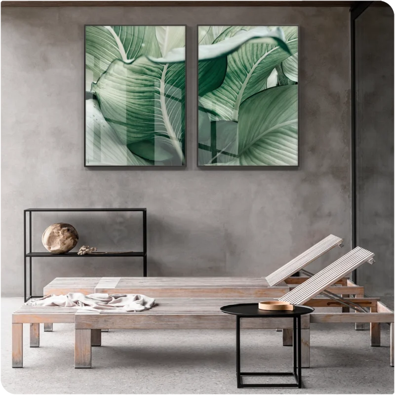 Quadros Decorativos - Folhas – Conjunto 2 Peças | Dekorahaus - Imagem 2