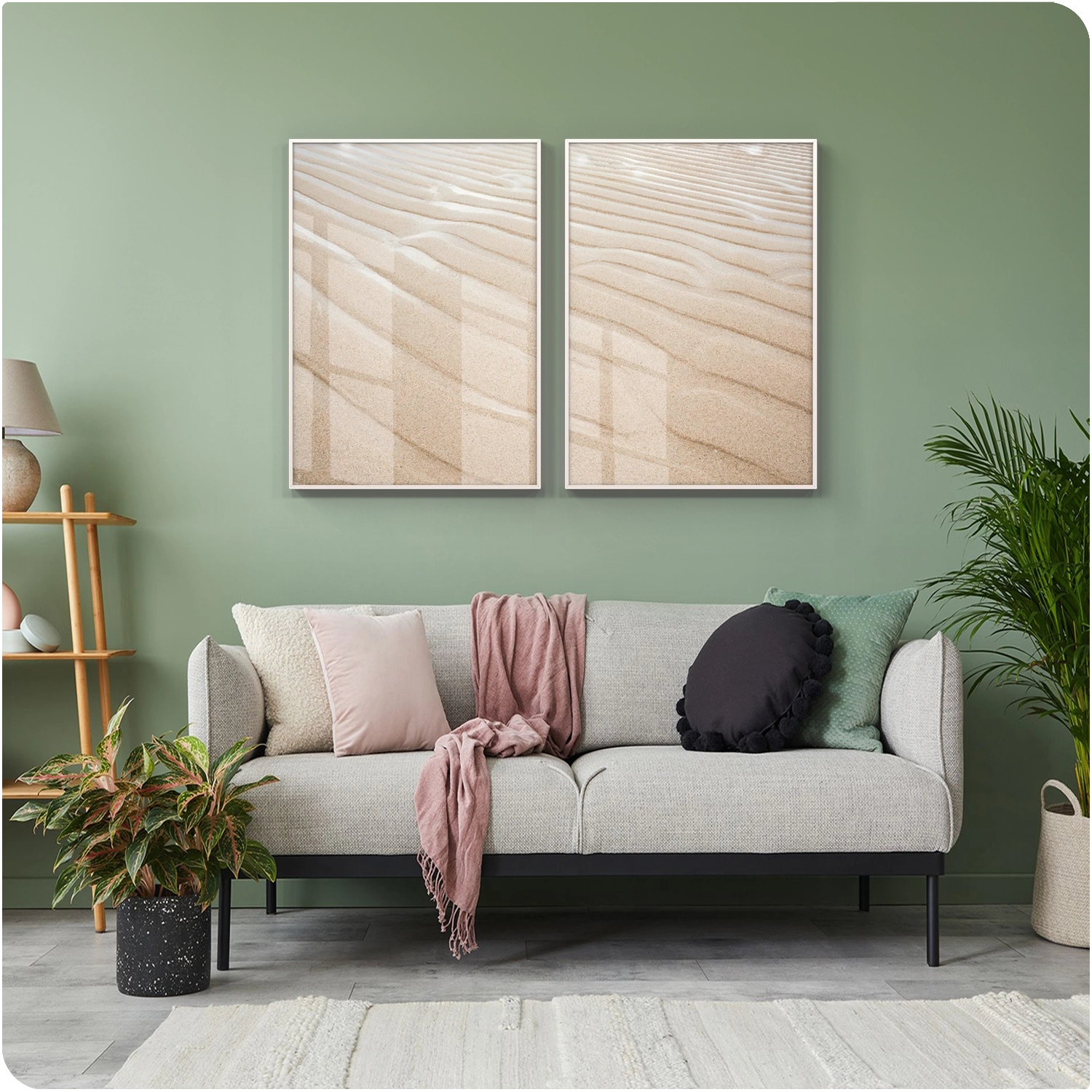 Quadros Decorativos De Praia - Marcas Do Vento | Dekorahaus