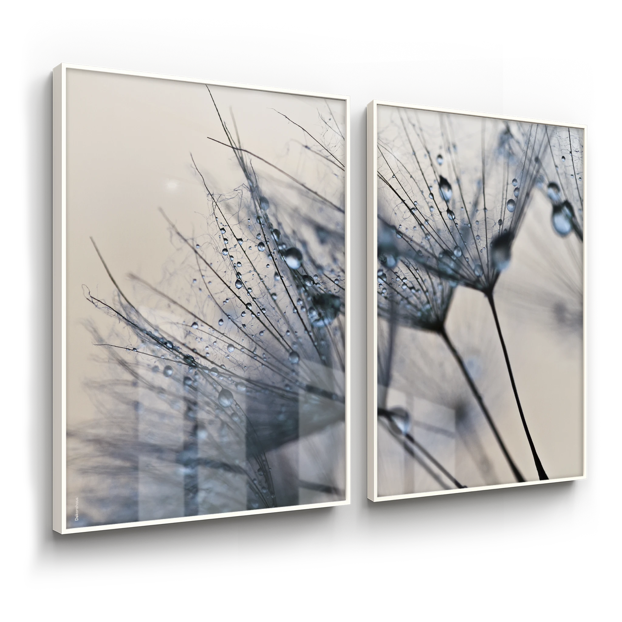 Quadros Decorativos de Dente De Leão – Blue Memory - Conjunto 2 Peças | Dekorahaus - Imagem 2