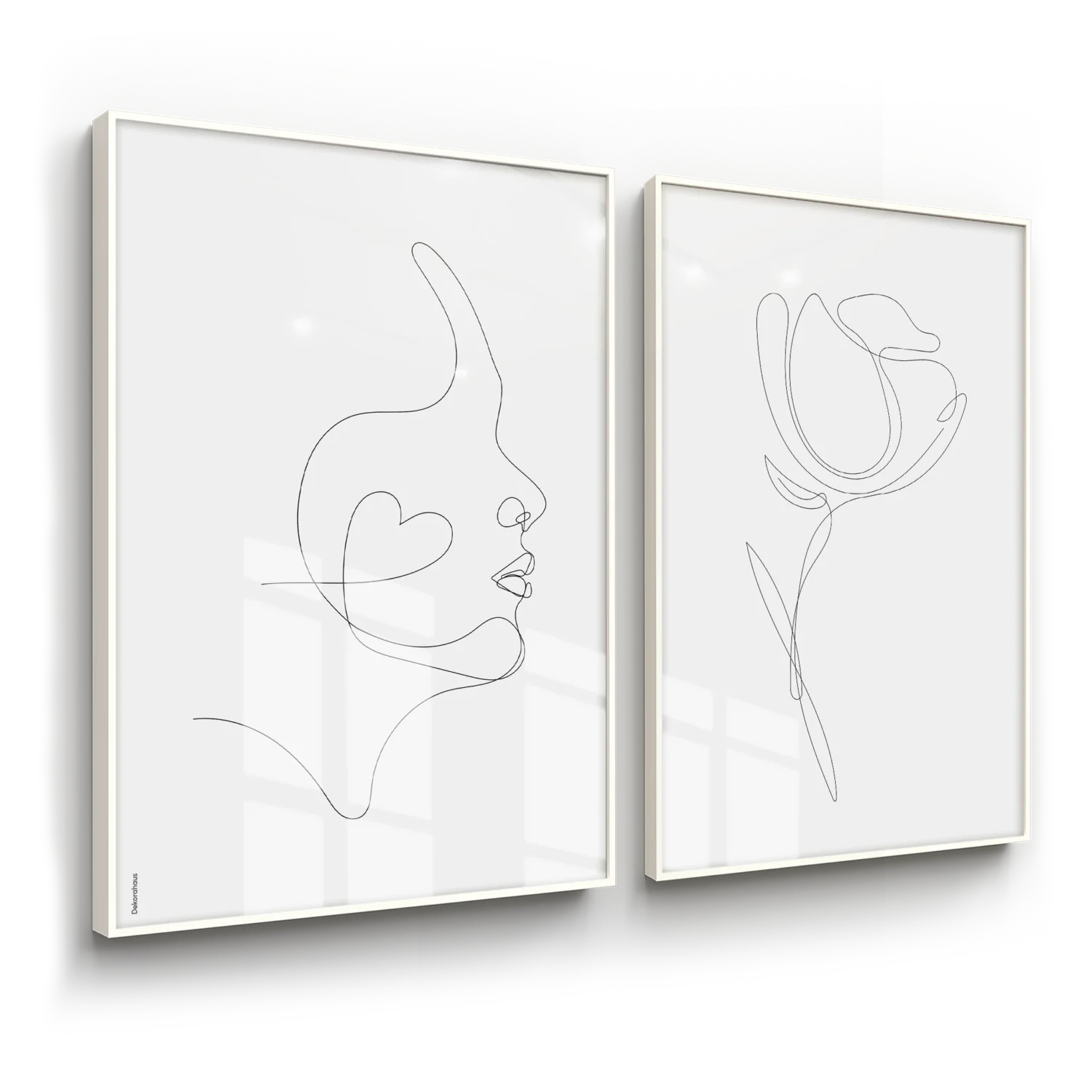 Quadros Decorativos Minimalistas - Amor Próprio – Conjunto 2 Peças | Dekorahaus