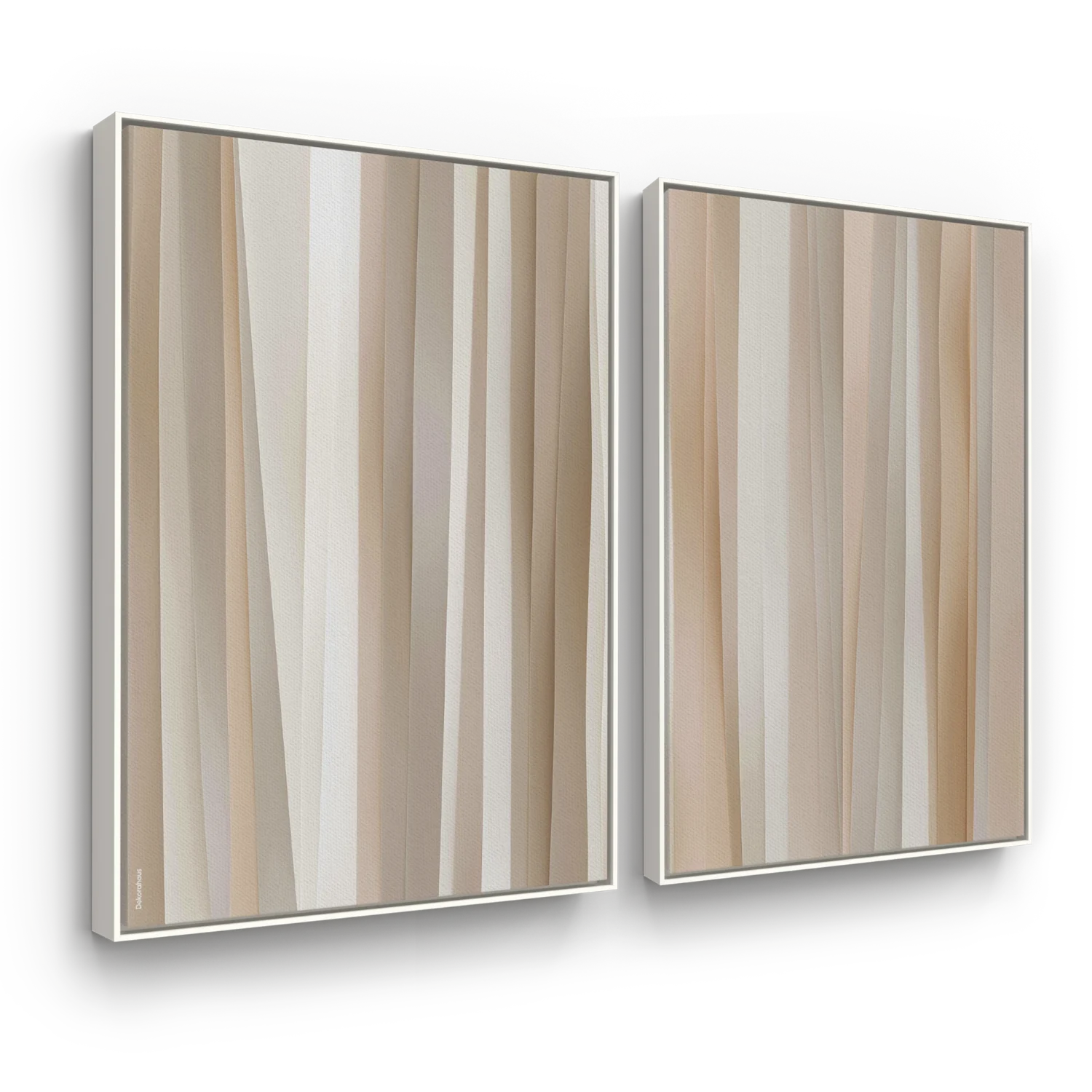 Quadros Decorativos Minimalistas - Tons De Areia – Conjunto 2 Peças | Dekorahaus