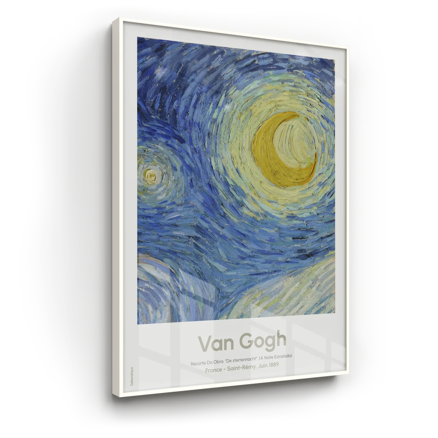 Quadro Decorativo De Van Gogh - A Noite Estrelada - Recorte II | Dekorahaus