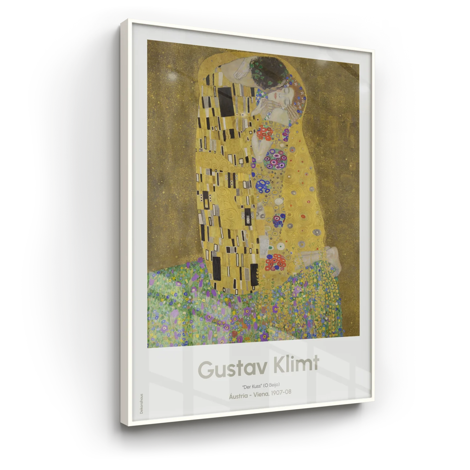 Quadro Decorativo De Gustav Klimt - O Beijo | Dekorahaus