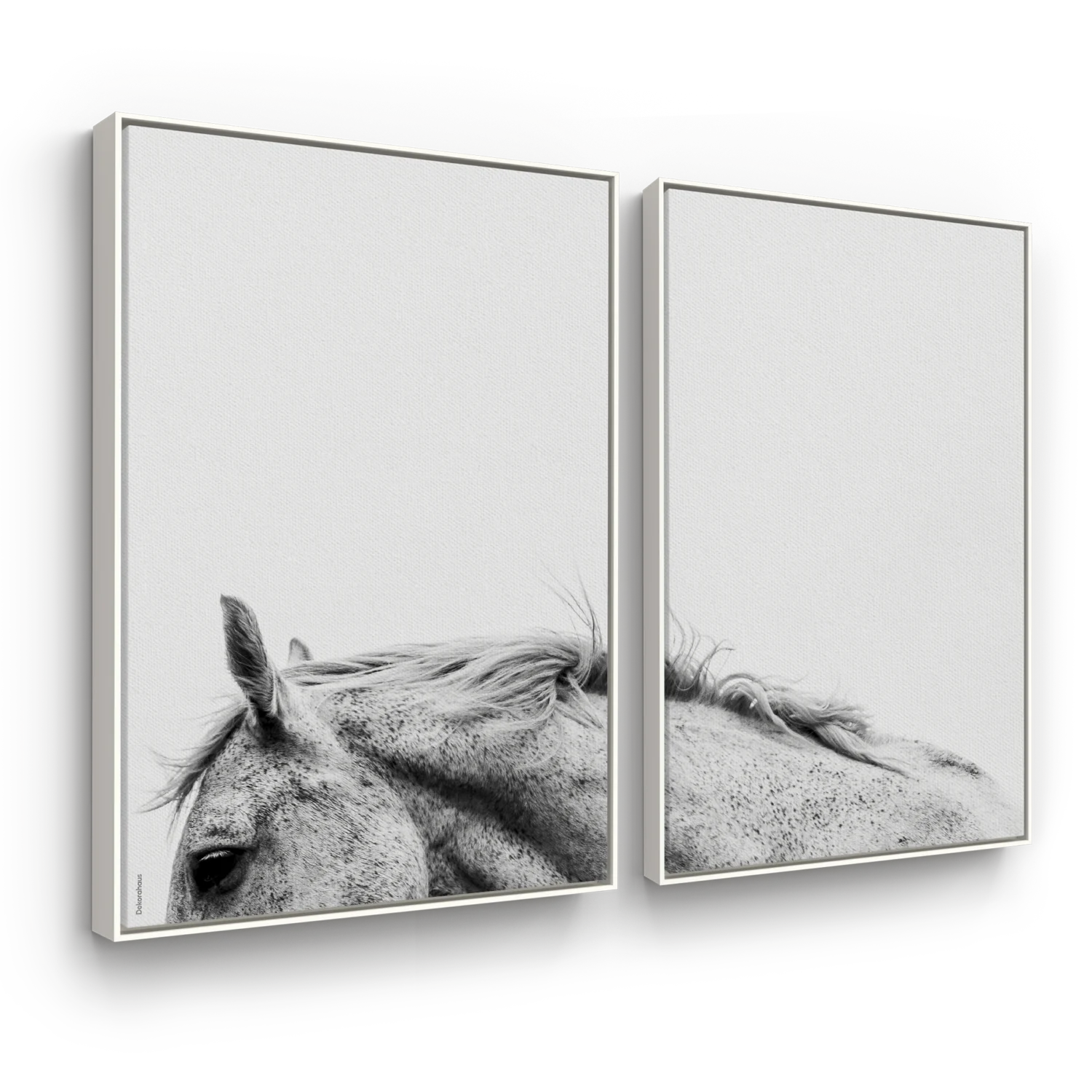 Quadros Decorativos De Cavalo – Cavalo Selvagem – Conjunto 2 Peças | Dekorahaus