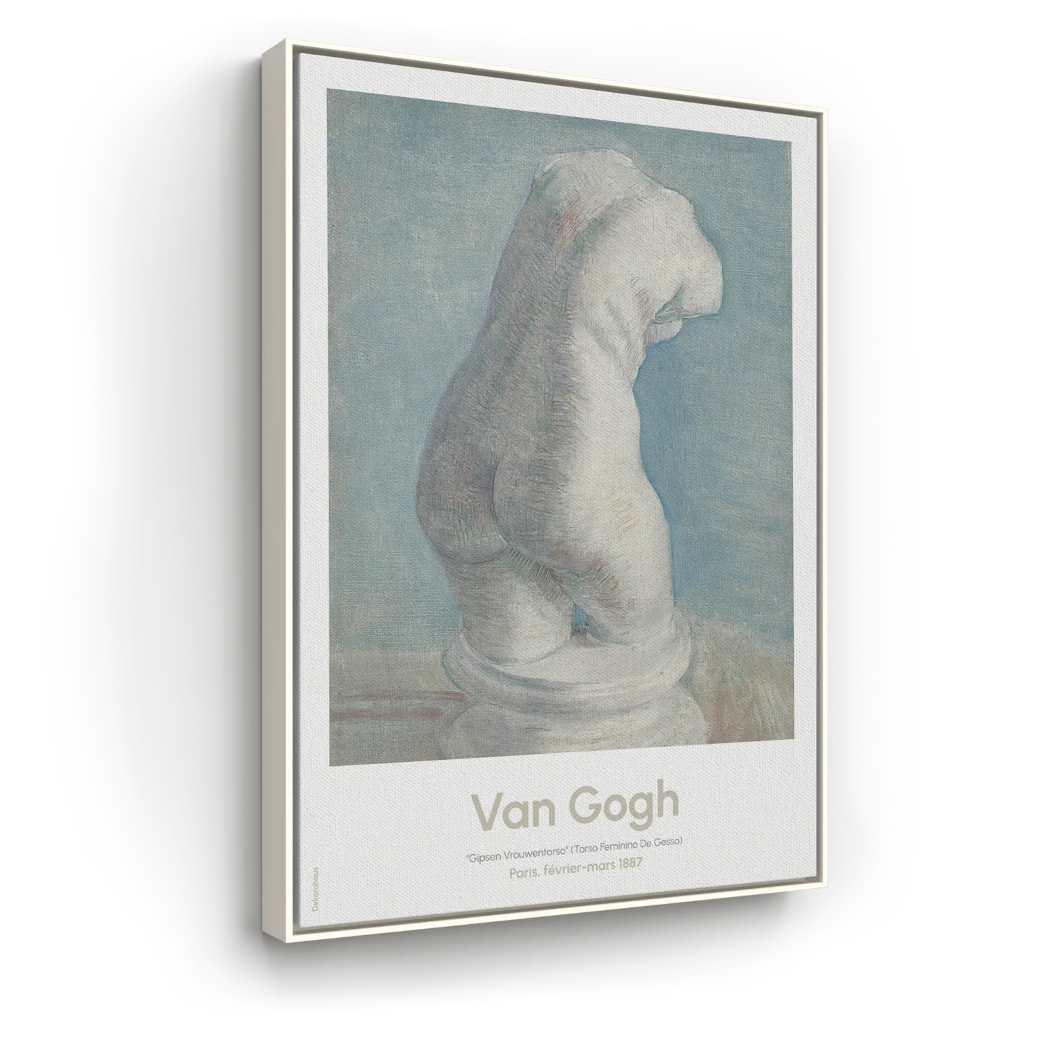 Quadro Decorativo De Van Gogh - Torso Feminino Em Gesso II | Dekorahaus