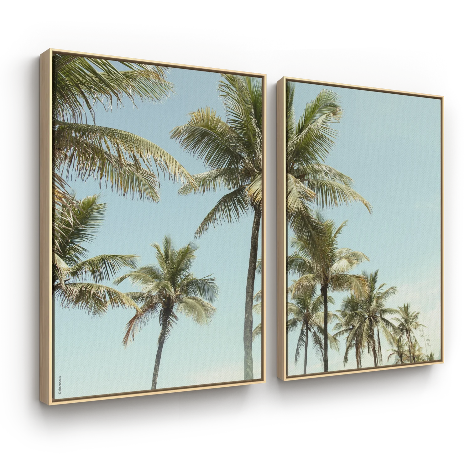 Quadros Decorativos Paisagens - Dança Dos Coqueiros – Conjunto 2 Peças | Dekorahaus