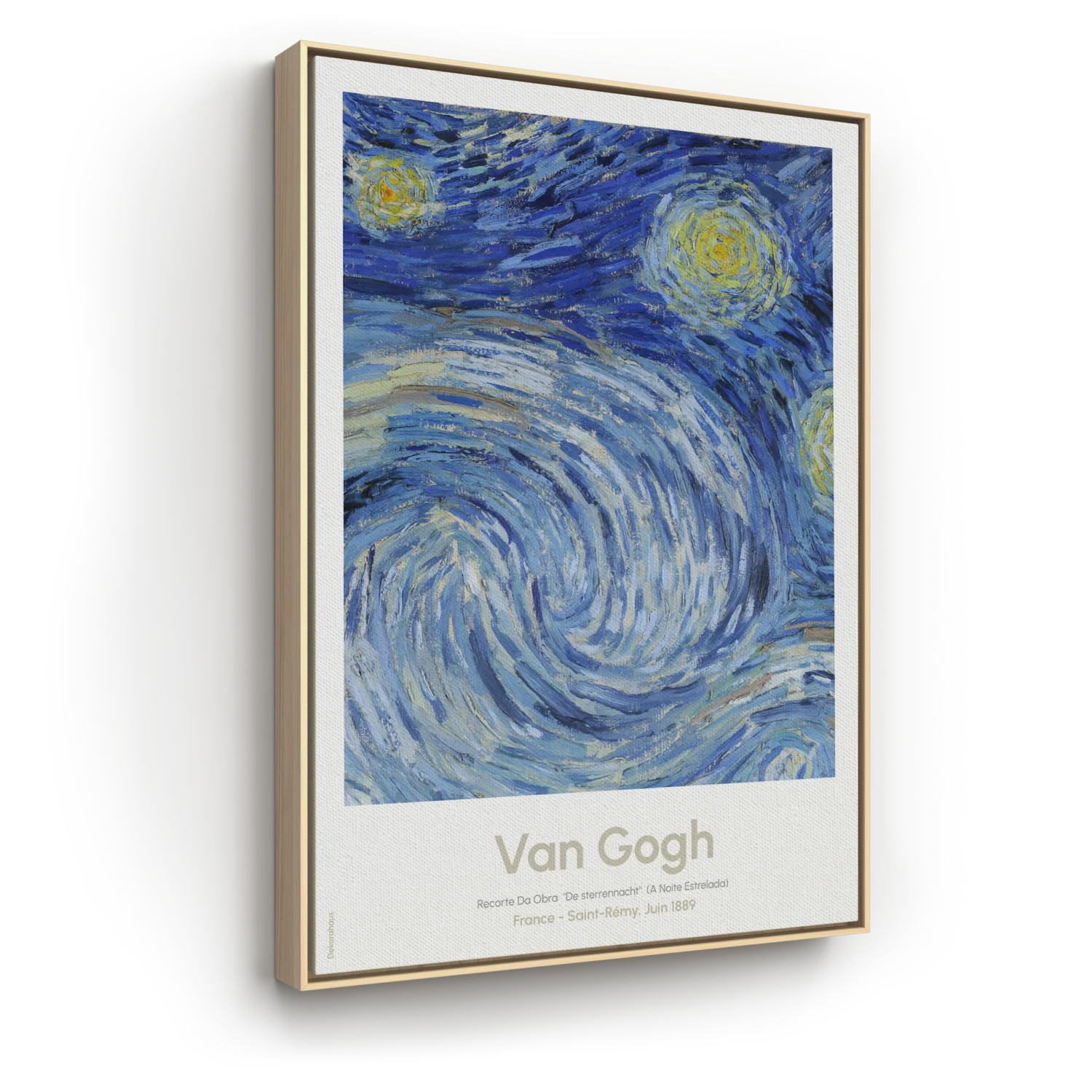 Quadro Decorativo De Van Gogh - A Noite Estrelada - Recorte I | Dekorahaus