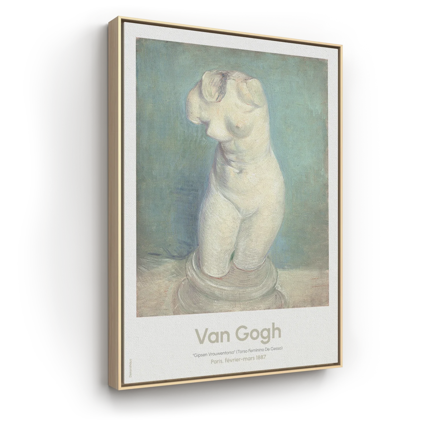 Quadro Decorativo De Van Gogh - Torso Feminino Em Gesso I | Dekorahaus