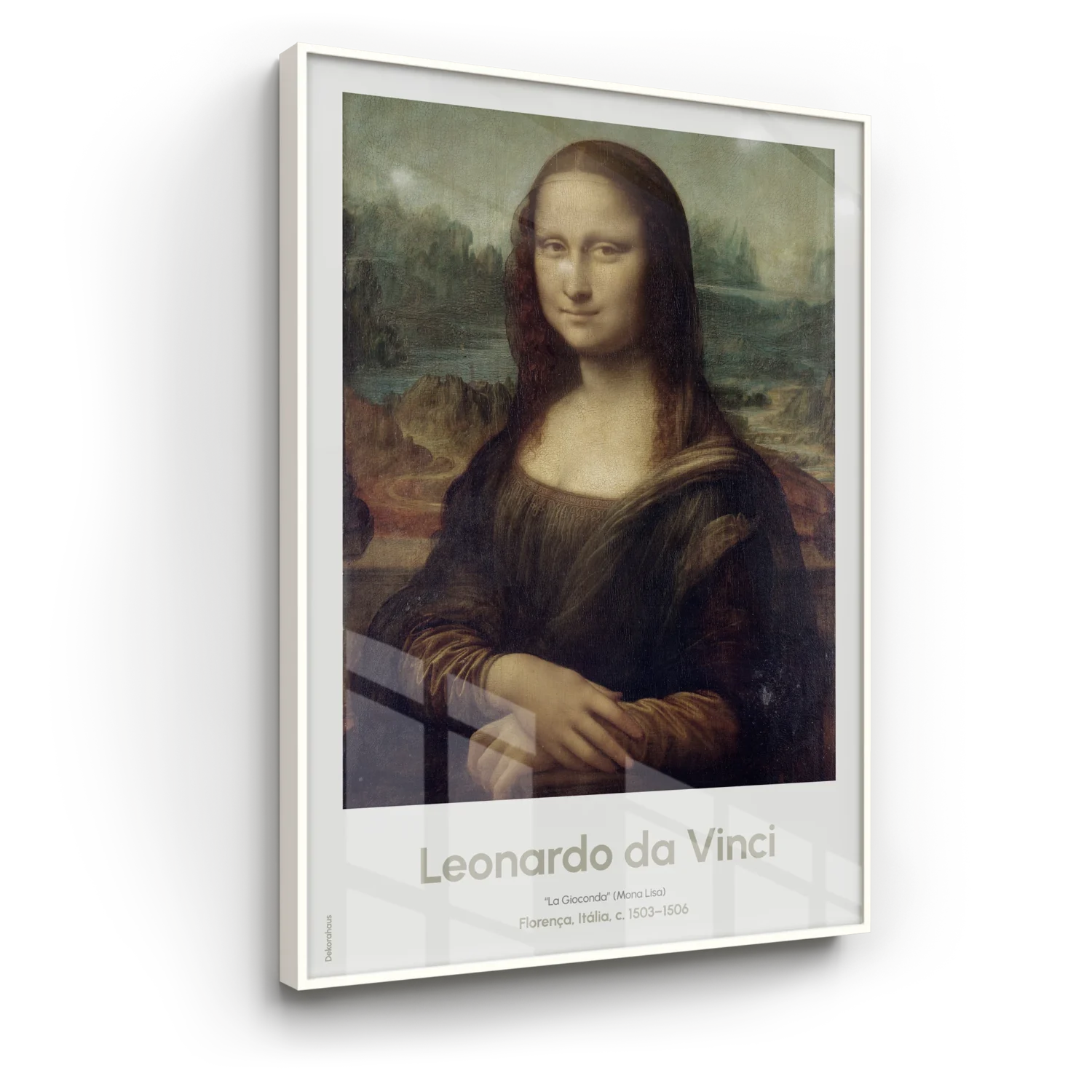 Quadro Decorativo De Leonardo da Vinci - “La Gioconda” (Mona Lisa) | Dekorahaus