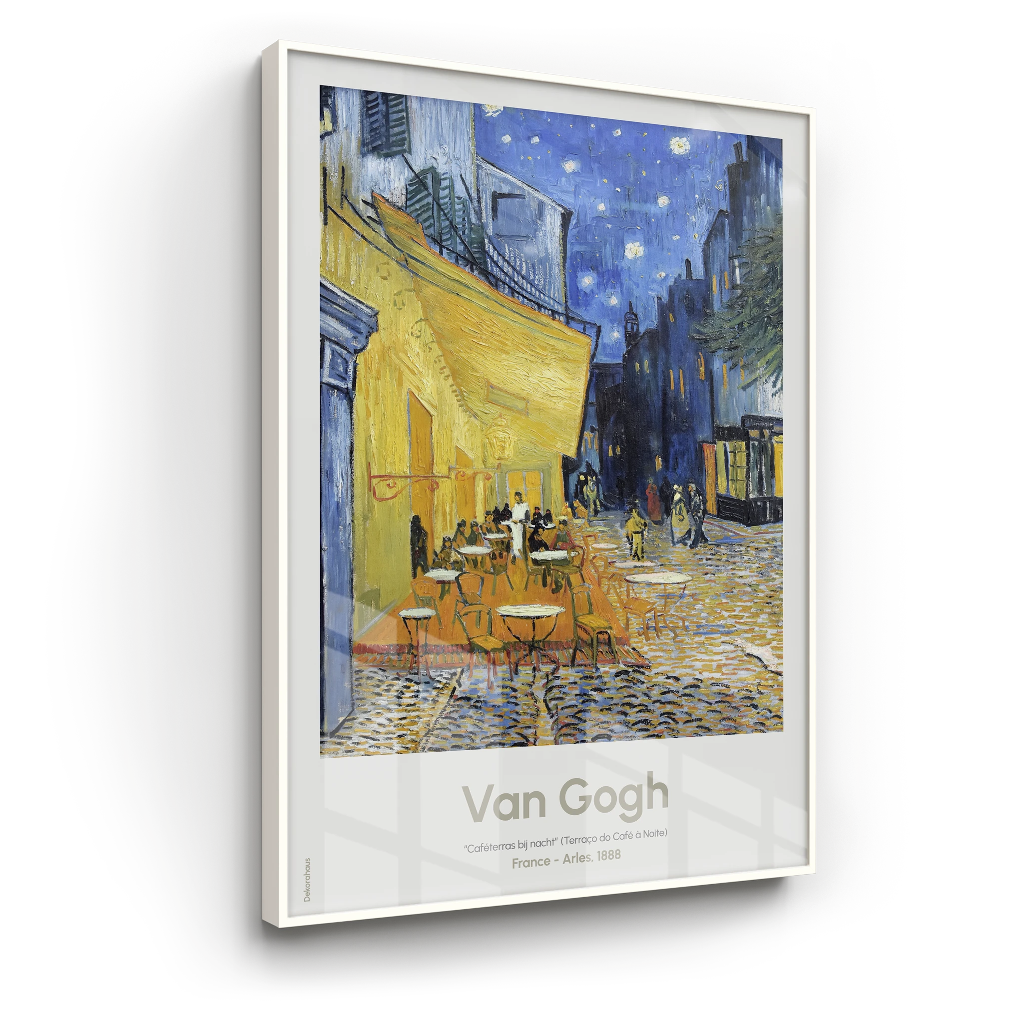 Quadro Decorativo De Van Gogh - Terraço de um Café à Noite | Dekorahaus