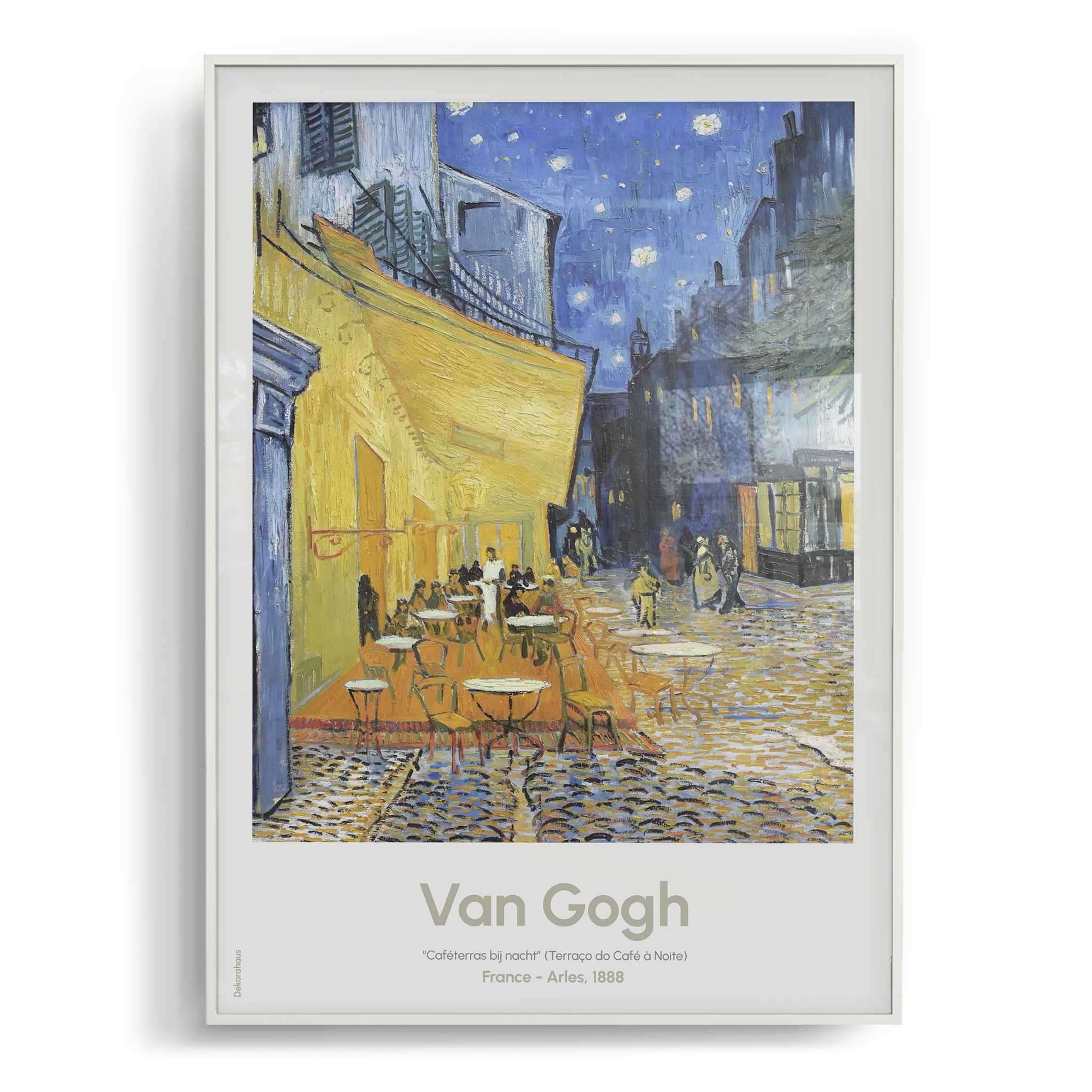 Quadro Decorativo De Van Gogh - Terraço de um Café à Noite | Dekorahaus - Imagem 2